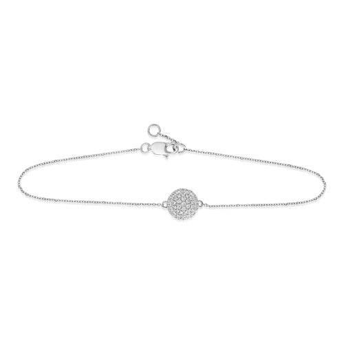 18ct White Gold Diamond Bracelet