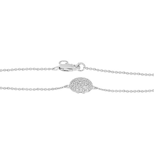 18ct White Gold Diamond Bracelet